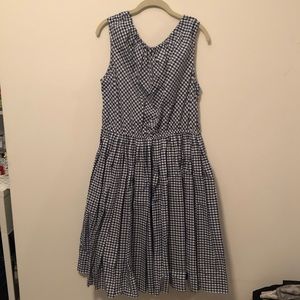 Checkered mid length dress